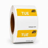 Tuesday Day Labels – Colour-Coded Food Date Labels (500/Roll)