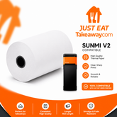 Just Eat Machine Rolls – Thermal Paper Rolls | Box of 20 (58mm x 40mm)