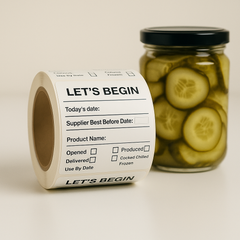 Pack of 5/300 stickers per roll for 30 euro