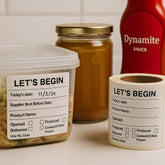 Date label pack of 4/500 sticker per roll