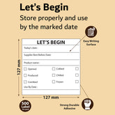 Pack of 10 Rolls – 300 Waterproof Food Date Labels per Roll (3,000 Total, Easy-Peel & Residue-Free)