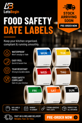 Full Week Day Labels Bundle – All 7 Days (500 Labels Per Roll)