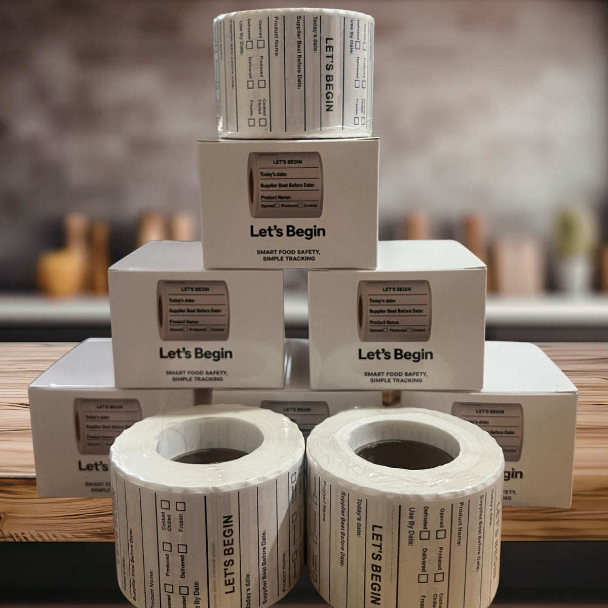 Pack of 6/500 stickers per roll for 49.99 euro