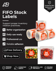 Use First Labels – Synthetic Paper Rolls (500/Roll)