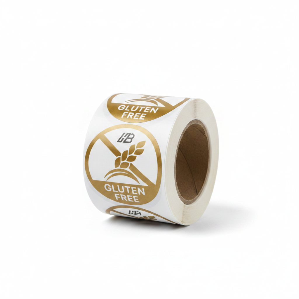 Gluten Free Label - 45 Angle