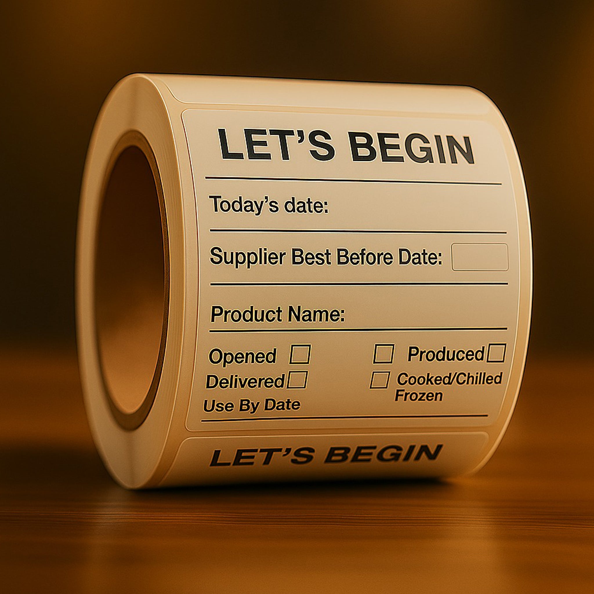 Date label pack of 4/500 sticker per roll