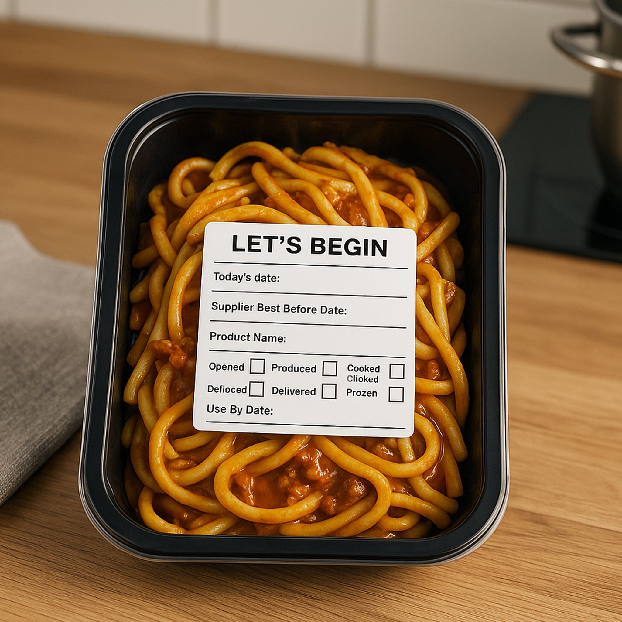 Date label pack of 4/500 sticker per roll