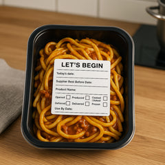 Date label pack of 4/500 sticker per roll