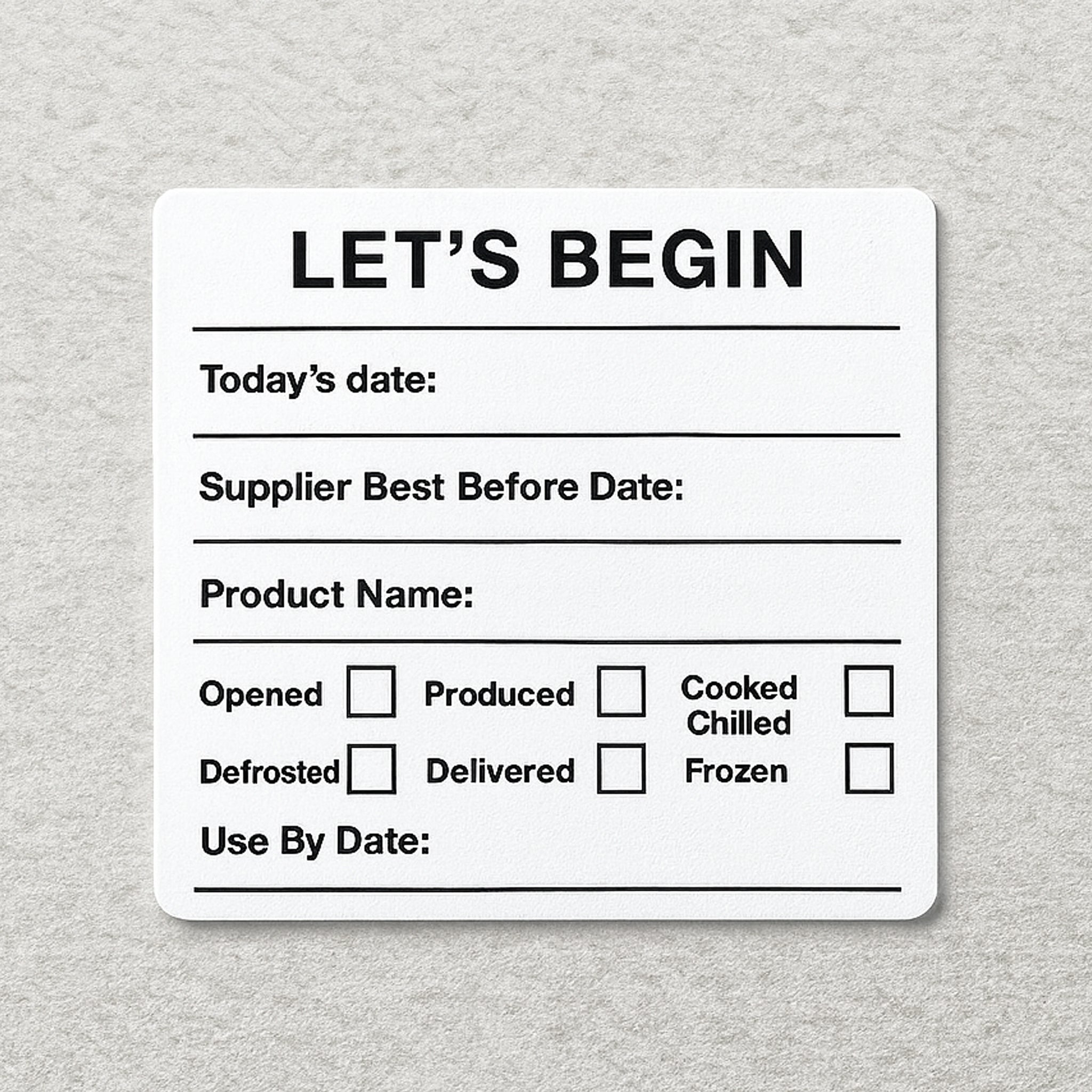 Date label pack of 4/500 sticker per roll