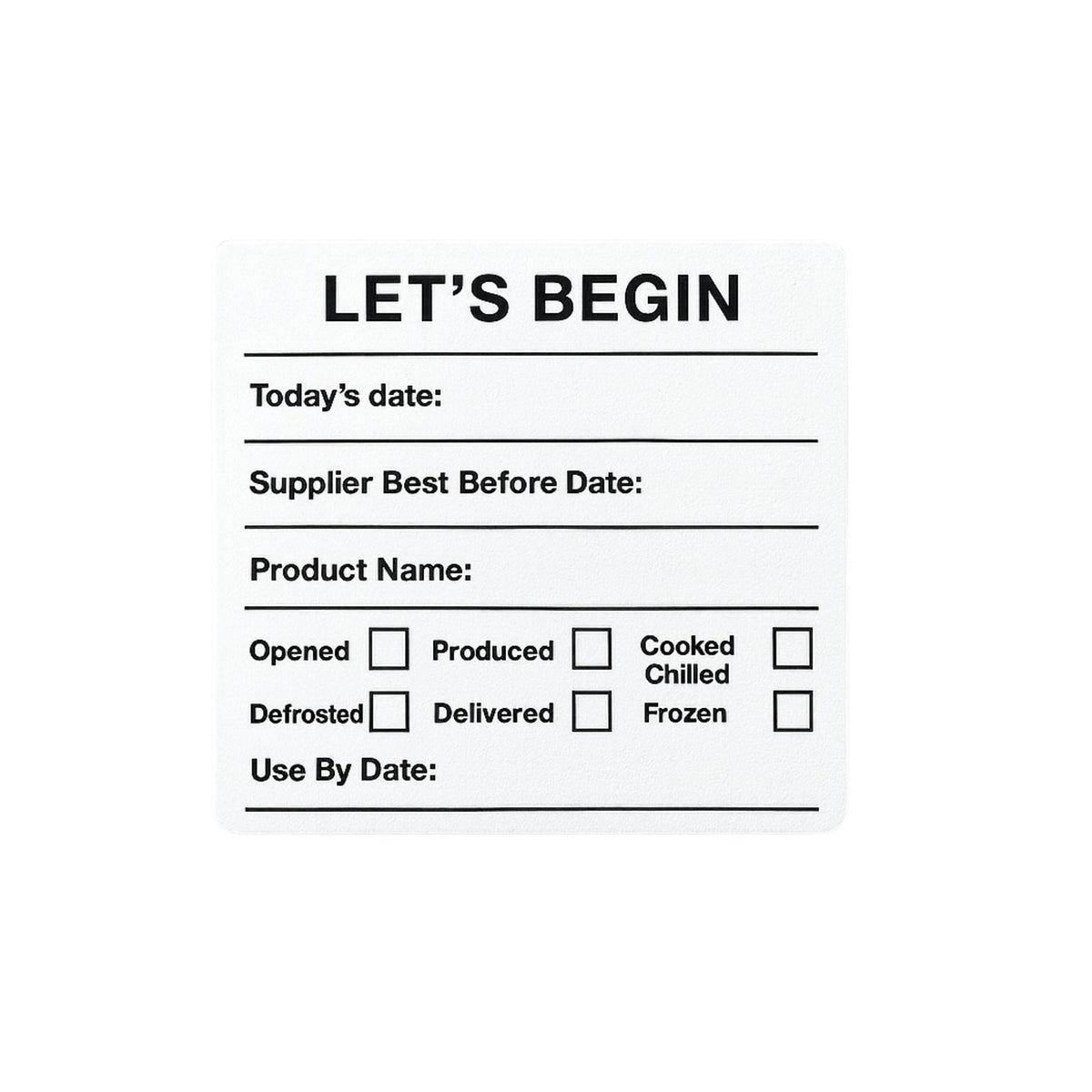 "500 Waterproof Food Date Labels - Single Roll | €10"